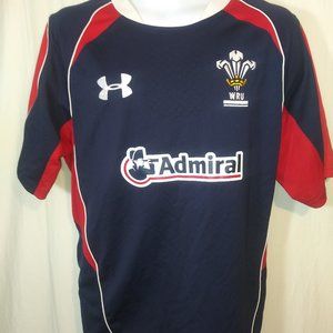 WRU Rugby Jersey Shirt Admiral Under Armour Size XL